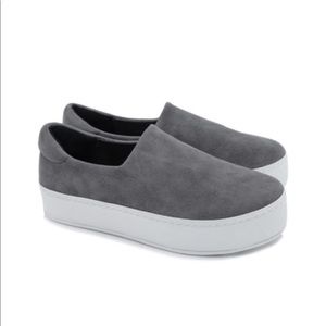 Opening ceremony cici suede platform slip ons